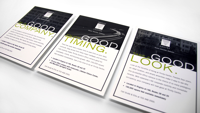 Comella Design Group | Trinity Center Print Advertisements